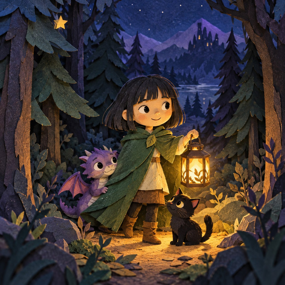 The Dragon Who Was Afraid of the Dark: personalized children's book cover